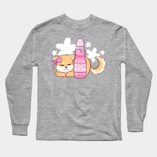 Sakura Ramune Shiba Long Sleeve T-Shirt